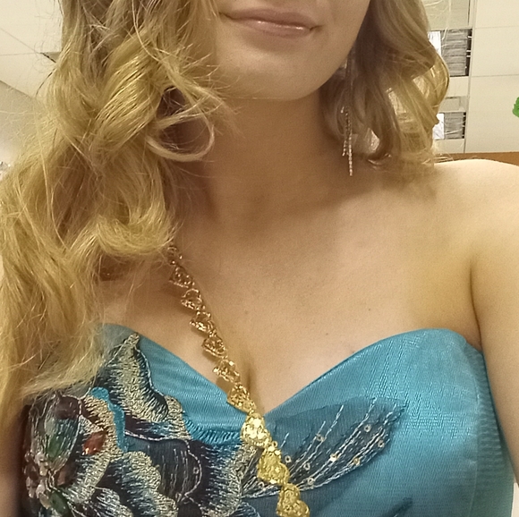 Peacock Homecoming Dress - Picture 4 of 4